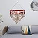 JHYQ-US [Mom Birthday Gifts] Family Birthday Calendar Wooden Crafts Wall Hanging Plaque Board for Family Friends Birthday Reminder with 50 Pieces Wooden DIY Discs Hanging One by One