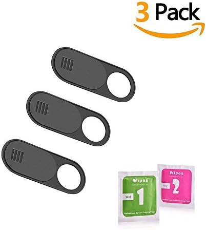 Webcam Cover,ANYOYO Slider Camera Cover for Smartphone Tablets Macbook Surface Pro Dell HP laptop and All-in-one Desktops with Strong Adhesive, Protecting Privacy and Securtiy(3 pack)