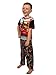 Disney Cars Toddler Boys 3 Piece Shorts Pajamas Set (4T, Red/Black)