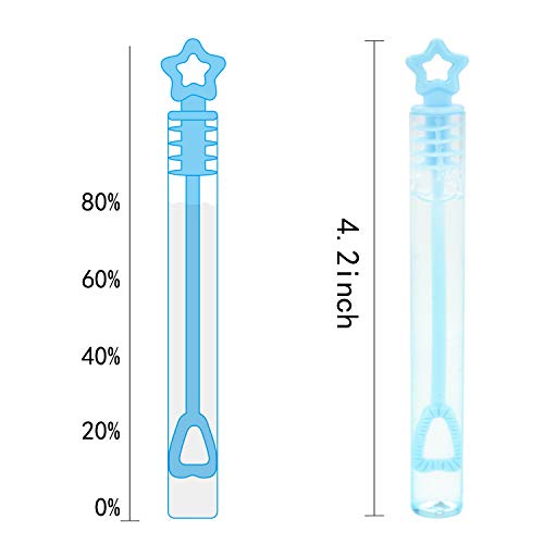 YouCute Mini Bubble Wand 70 Pack Toys, Bubbles Party Favors for Kids, Bulk Bubble Party Supplies, Spring Summer Autumn Outdoor Indoor Activity use Birthday Festival Fun Gift