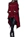 Xuan2Xuan3 Womens Kangaroo Pockets Loose Hoodies Sweatshirts Outerwear Coat Dress, Wine Red, XX-Large