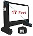 EasyGoProducts 17 Foot Diagonal Inflatable Mega Movie Screen XL - 100% Polyester Canvas Inflatable Projection Screen for