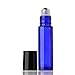 Roll on Glass Bottles 1/3 oz. Aguder 10ml Empty Roller Bottle with Metal Ball for Aromatherapy, Essential Oils, Carrier Oil, Perfumes & Lip Balms Set of 6 by Aguder