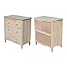 International Concepts Dresser with 3 Drawers, Unfinished