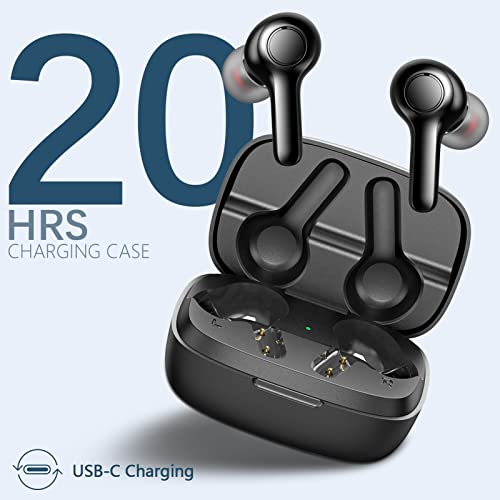 Cuffie Bluetooth, Cuffie Senza Fili Con Bluetooth 5.2, Cuffie Senza Fili Con Suono Stereo HiFi Nell\'orecchio, 20 Ore Di Autonomia, Impermeabili IPX5, Cuffie Con Microfono Per Smartphone