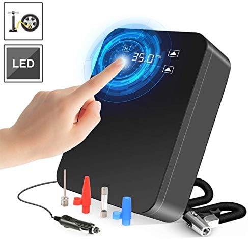 QICHEBENG Portable Car Air Compressor Pump 12V 150 PSI Auto Digital Tire Inflator Touch Screen Design