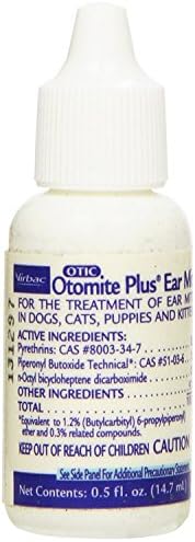 2 Pack Otomite Plus Ear Mite Treatment, 0.5-Ounce Each