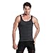 Hoter Mens Body Shaper Slimming Vest, Men's Compression Base Layer Slim Compression Muscle Tank Shapewear Grey