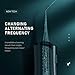 Water Flosser Cordless Water Flosser 2019 Newest Wireless Charging Flosser Changing Alternating Frequency LCD Display Screen 3 Modes 4 Tips Travel Bag, Teeth Cleaner Portable for Home, Office, Travel