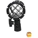 ZRAMO Microphone Basket Clip Shock Mount Universal Mic Holder Stand Anti Vibration Recording Setup for AT4021 AKG D230 Senhei