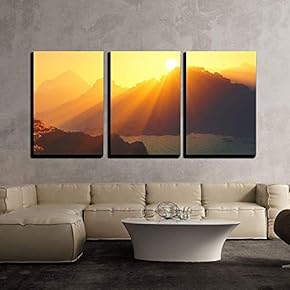 Sunset in The Deep Jungle x3 Panels