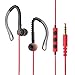 MAXROCK(TM) Sport Stereo Headphones with Microphone and Remote Volume Control Adjustable Flex Earhook Earbuds