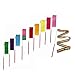 GEORLD 10 Pieces 6.5-foot Rhythmic Gymnastic Ribbons Dance Ribbon Dance Streamers for Kids, Baton Twirling, Assorted Colors