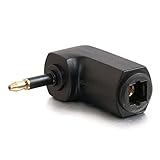 C2G / Cables to Go 40017 Right Angle Optical Mini TOSLINK to TOSLINK Adapter