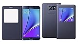 Samsung Galaxy Note 5 Case S-View Flip Cover (Black)