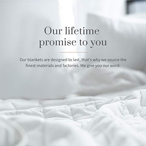 Everspread Weighted Blanket (5lbs, 34" x 48"), Dark Gray, Cotton with Glass Beads, Heavy Blanket