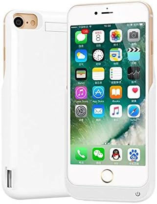 For iPhone 7/6/6s Fast Charger Case Battery Case 10000mah with 4.7 inch Ultra Thin Dual Use While Charging Convenience Practical (White)
