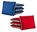 Tailgating Pros Red Royal Blue Pro-Style Cornhole Bags Two-Sided Slick & Stick Resin-Filled Suede and Duck Canvas Set of 8
