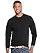 Hanes X-Temp Mens Long-Sleeve T-Shirt O5716, XL, Ebony