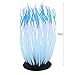 niceEshop Glowing Artificial Soft Sea Anemone Coral Plant for Aquarium Decoration, Blue