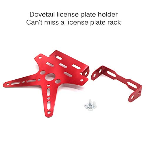 LOVSE Aangepast Motorfiets Kentekenplaathouder Aluminium Universele Mount Beugel Registratie Nummerplaat - Image 8