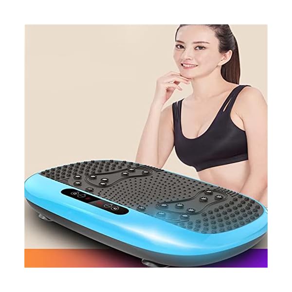 Vibration-Plate-Vibration-Exercise-Machine-3-Programs-99-Levels-Remote-Control-Vibration-Fitness-Trainer-For-Weight-Loss-Body-Toning-400lb-Max-LoadColorBlue-Vibration-Exercise-Machine Vibration Plate, Vibration Exercise Machine 3 Programs + 99 Levels, Remote Control, Vibration Fitness Trainer For Weight Loss & Body Toning, 400lb Max Load.(Color:Blue Vibration Exercise Machine)