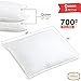 Mellanni Plush Gel-Fiber Filled Pillows 100% Cotton Cases, 3D Hollow Siliconized Material Retains Shape for Cooling Comfort, NO Flattening! (2-Pack Standard/Queen Size)