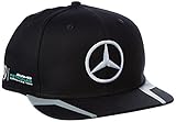 Mercedes Benz Petronas AMG Formula 1 Lewis Hamilton Black Flat Brim Hat