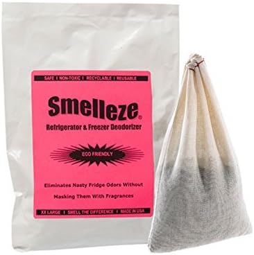 SMELLEZE Reusable Refrigerator Odor Remover Deodorizer Pouch: Destroys Stench in 300 Sq. Ft. by SMELLEZE