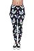 Festie Fever Buttery Soft Printed Pattern Womens Leggings (Neon Space Cat)