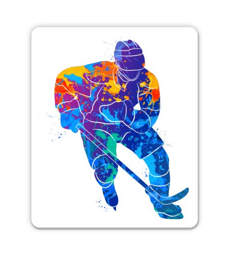 GT Graphics Express Hockey - 3" Vinyl Sticker - for Car Laptop I-Pad Phone Helmet Hard Hat - Waterproof Decal