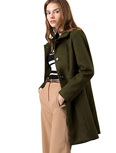 thigh length pea coat