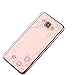 Urberry Galaxy Note 5 Case, Note 5 Bling Diamond Case, [Flexible Soft TPU Design] Cover, Soft Metal Frame Coated Case for Samsung Galaxy Note 5, a Free Screen Protector As Gift