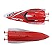 Tipmant Remote Control Boat 2.4G RC Speed Boat Speedboat Ship Kids Summer Water Toy Gifts (No Antenna Required) (Red)