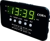 Aroc Electronics CRX-4350 AM/FM Dual Alarm Clock Radio (Black)