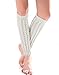 Super Z Outlet Women's Cable Knit Leg Warmers Knitted Crochet Long Socks (White)