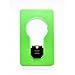 Inovat 10PCS / 10 x Mini led Credit Card/Portable/Card Pocket Light Bulb lamp Christmas Card/Switch Card Sharp led Light Bulb Green Card with White Color Light