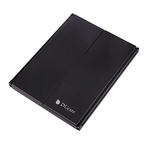 image for DUcare Lighted Tri-Fold Travel Makeup Mirror Folding Illuminating with