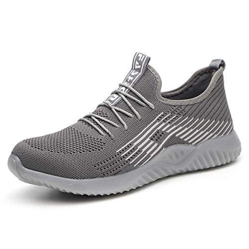 YISIQ Scarpe Antinfortunistica Uomo Donna S3 Scarpe da Lavoro con Punta in  Acciaio Leggero e Antiscivolo Protettive Traspiranti Scarpe Sportive di  Sicurezza lencicol Sneaker Moda
