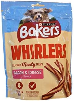 Baker Bacon & Cheese Whirlers 2 x 130g and Bacon Sizzlers 2 x 90g Dog Treats, 180 g (Pack of 1) - Image 3