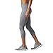 Ladies' Ultimate Mid-Rise 3/4 Embossed Tight (Large, Grey)