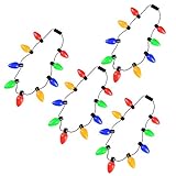 Christmas String Lights Bulb Necklace, 9 Bulbs LED