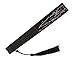 Folding Chinese Fan,Japanese Vintage Portable Hand Held Fans with Fabric Sleeve for Women (Black)