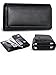 Hengwin Holster Belt Case Phone 8 Plus 7 Plus,Premium PU Leather Horizontal Carrying Case Smartphone Sleeve Cover Hold 2 Cellphones 5.5 inch/Belt Loop/Magnetic Snap Closure Samsung S8 Plus-Black
