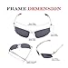 Br'Guras Safety Sunglasses for Men with 400 UV Protection Polarized Lens, Men's Sunglasses with Unbreakable Frame, Sports Sunglasses for Driving Baseball Running Cycling Fishing Golf, White
