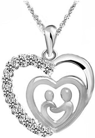 Silver Mosaic Zircon Necklace Jewelry by TOPUNDER