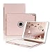 ONHI Wireless Keyboard Case for iPad Air 2019 3rd Gen/iPad Pro 10.5" 2017 Aluminum Shell Smart Folio Case with 7 Colors Back-lit, Auto Sleep / Wake, Silent Typing (A1701/A1709)(10.5 Rose Gold)