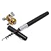 Sportsvoutdoors Telescopic Protable Pocket Fish Pen Carbon Fishing Rod Pole + Reel (Black)
