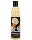 Edible Massage Oil for Sensual Intimacy Kissable Oil French Vanilla by Earthly Body 8oz
