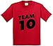 New Way 784 - Youth T-Shirt Team 10 Ten #Team10 Jake Paul Medium Red